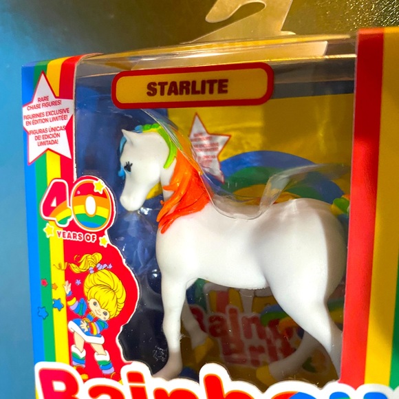RAINBOW BRITE NWT 40TH ANNIVERSARY STARLITE HORSE RARE GLOW IN THE DARK FIGURE - Picture 4 of 12